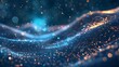© Ali - Blue and glow particle abstract background
