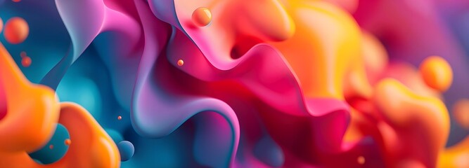 Canvas Print - 1. Create an abstract background with vibrant colors and dynamic shapes, evoking a sense of energy and creativity, perfect for enhancing digital content or presentations.
