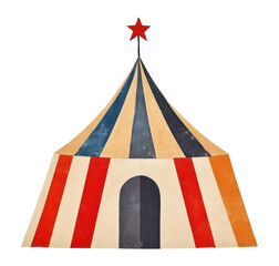 Canvas Print - PNG Circus tent celebration creativity recreation.