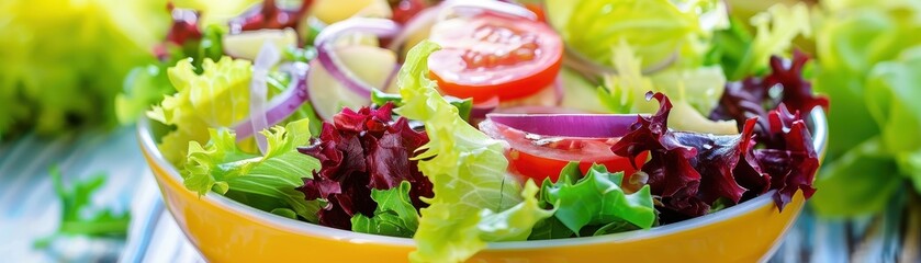 Canvas Print - Colorful mixed salad