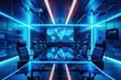 © JK_kyoto - An advanced business strategy room where AI analyzes competition and provides insights for maintaining a competitive edge