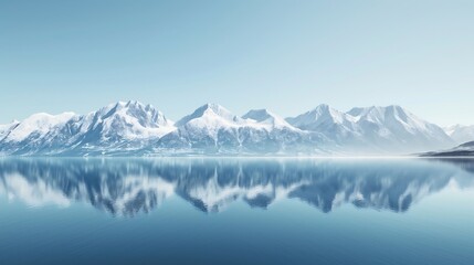 Wall Mural - lake and mountains