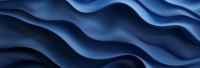 abstract blue background made of waves .Generative AI