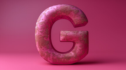Wall Mural - Bold 3D Speech bubble with prominent letter G.