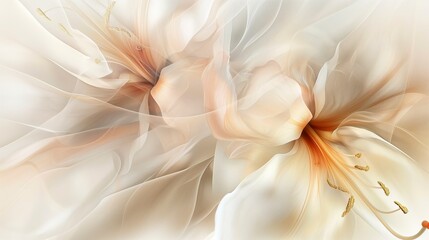 Calm abstract backgrounds with elements of floral and natural motifs