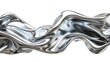 © Ziyan - Metallic flow swirl wave or intertwined isolated on transparent background, Curvy metal shape, abstract motion liquid twisted.