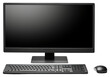 © Rawpixel.com - PNG Black computer screen keyboard monitor.