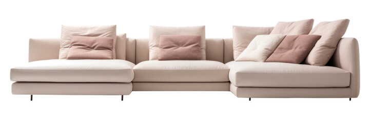 Sticker - PNG A luxury u-shaped sofa furniture architecture cushion.