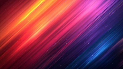 Wall Mural - abstract diagonal lines and glowing particles