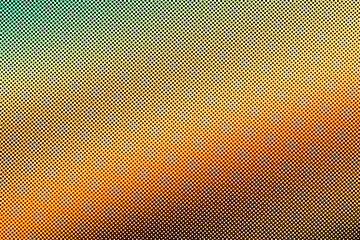 Canvas Print - Halftone Abstract Grainy Gradient Background Texture in Yellow