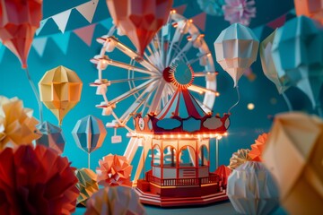 Paper Carnival Ferris Wheel