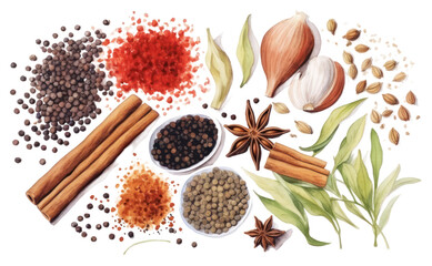 Sticker - PNG Spice food ingredient vegetable.