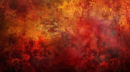 Autumn colors in a grunge background with textured leaves and patterns