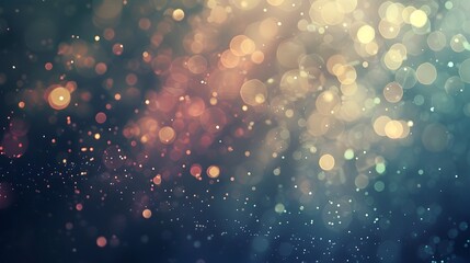 Canvas Print - Magical Sparkling Bokeh Lights in Festive Holiday Atmosphere