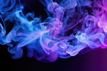 Sticker - Vibrant Blue and Purple Smoke Swirls