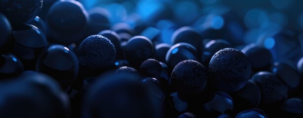 Wall Mural - Abstract Blue Spheres