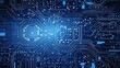 © evening_tao - Intricate Blue Circuit Board Technology Background