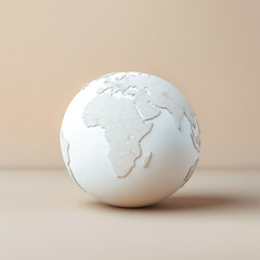 Wall Mural - white globe