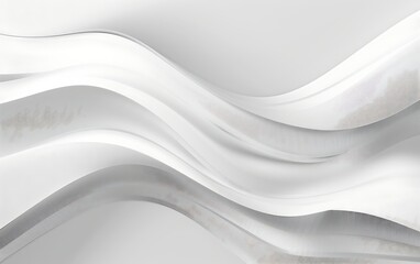 Wall Mural - Abstract white line wave background