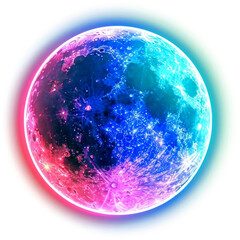 Sticker - PNG Full moon astronomy outdoors universe.