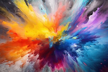 Canvas Print - Vibrant Explosion of Colors