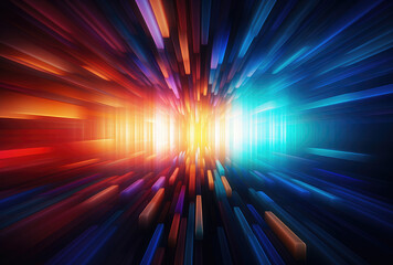 Sticker - Abstract Light Burst Speed Motion Background