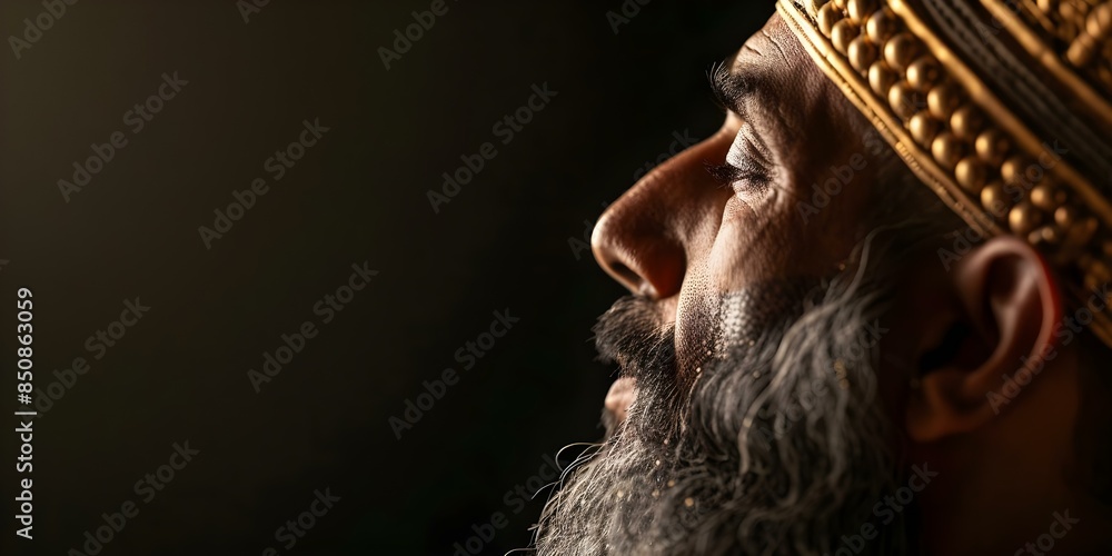 King Nebuchadnezzar A Portrait of an Ancient Babylonian Ruler. Concept ...