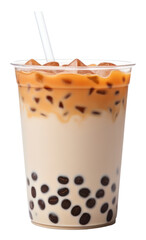 Sticker - PNG Iced milk tea drink refreshment milkshake.