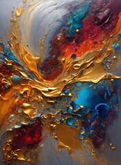 Canvas Print - water drops on a glass