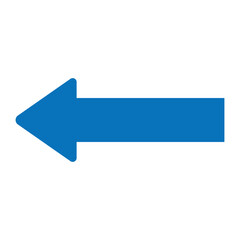Wall Mural - Sharp curved blue arrow icon. Arrow illustration pointing down. blue arrow for your web site design, logo, app, UI. Vector illustration. Eps file 7.
