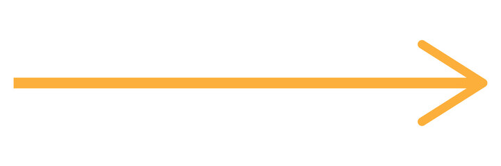 Wall Mural - Straight long thin right vector arrow icon. Long arrow vector, icon. orange horizontal arrow. Vector illustration. Eps file 39.