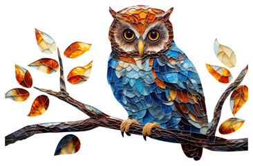 Sticker - PNG Owl art animal bird.