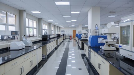 Poster - Modern Scientific Laboratory with Advanced Equipment