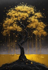 Wall Mural - tree in the night