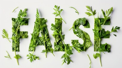Sticker - Mistake and Fraud symbol created in Parsley Typography.