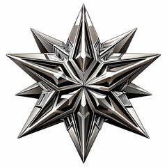 Wall Mural - metal-star-3d-stainless-steel (9)