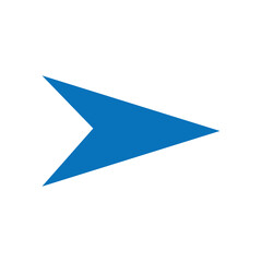 Wall Mural - Sharp curved blue arrow icon. Arrow illustration pointing down. blue arrow for your web site design, logo, app, UI. Vector illustration. Eps file 172.