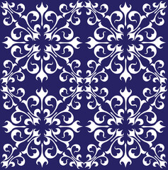 Sticker - seamless floral pattern