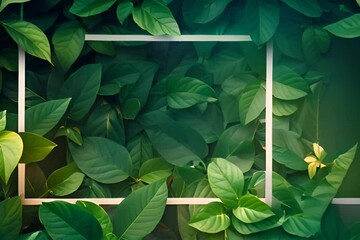 Wall Mural - leaves background