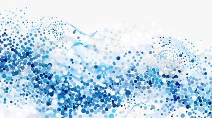 Wall Mural - stylish blue particle dots background for modern designs generative ai