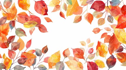 Autumn Frame for Text or Design Generative AI