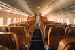 © Canvas Alchemy - Empty airplane seats in cabin during daytime flight