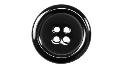 Large Black Button with Four Holes