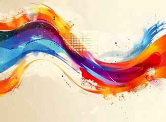 Canvas Print - Colorful abstract background