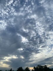 Wall Mural - clouds over the sky