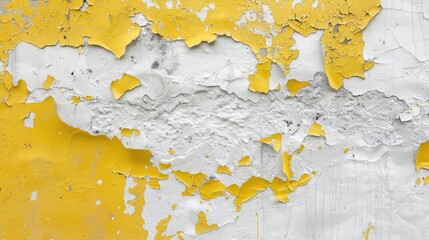 Poster - Background of cement texture in yellow and white hues