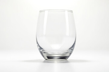 Poster - Empty Glass On White Background