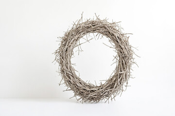 Wall Mural - Simple Wooden Wreath