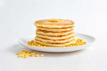 Wall Mural - Stack of Pancakes with Corn