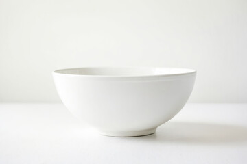 Wall Mural - White Bowl on White Background